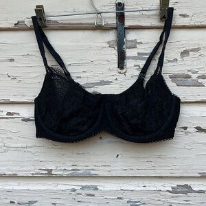 Victoria’s Secret Sexy Lace Black Push-Up Bra 36D H5